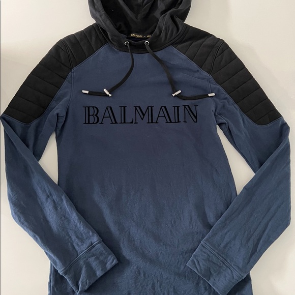 Balmain Other - Balmain H&M Logo Hoodie Pullover Sweatshirt